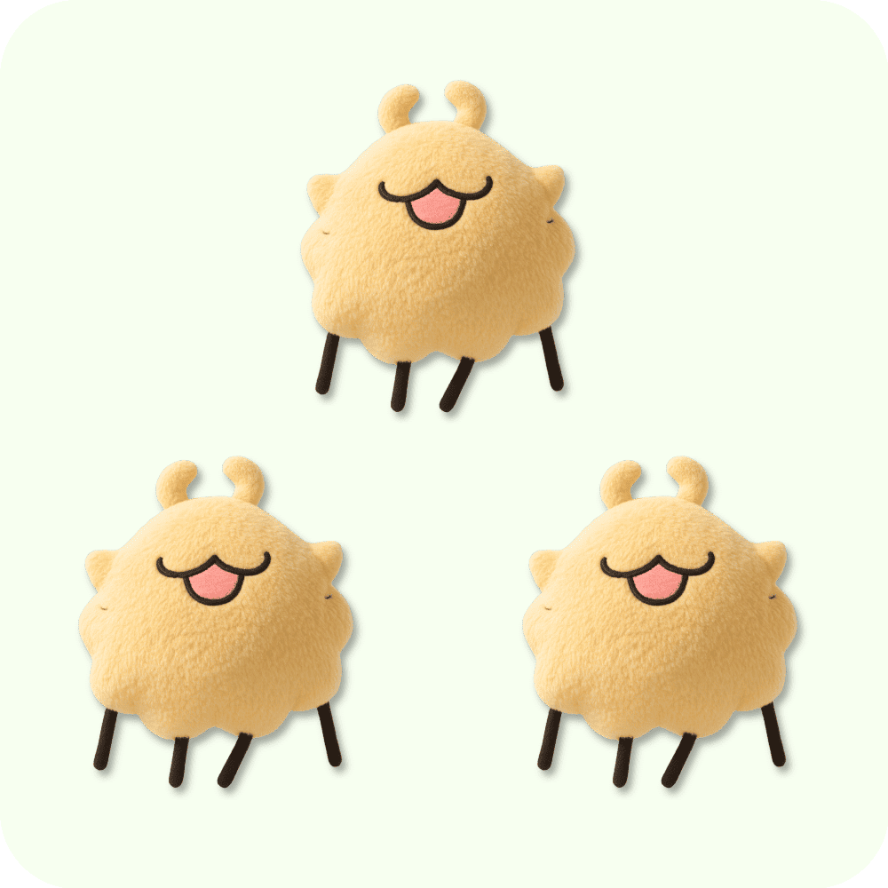 Flea Plush 3PCS Flea Plush 3PCS